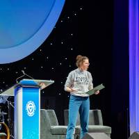 Rachel Jenkin on stage